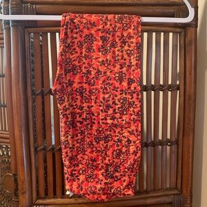 floral lularoe leggings os